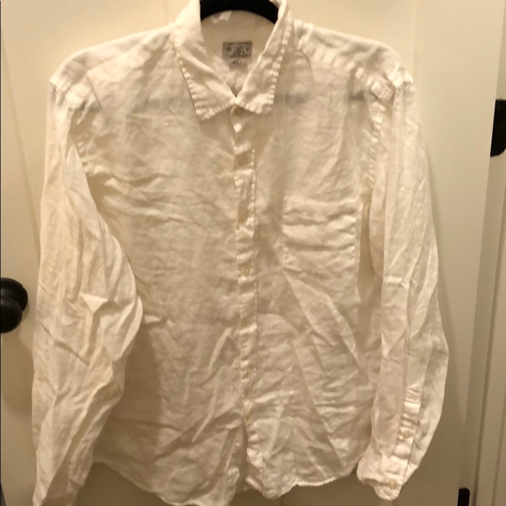 Tailored by J. CREW. 100% LINEN MATERIAL.